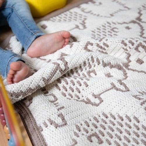 Prickly Pals Baby Blanket Yarn and Crochet Kit-3