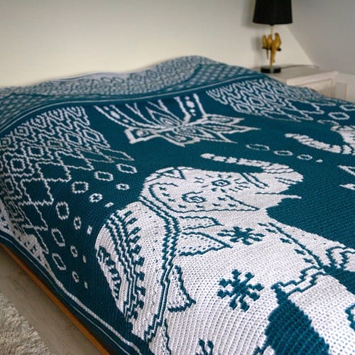 Inspiring India blanket crochet kit - with Digital Pattern