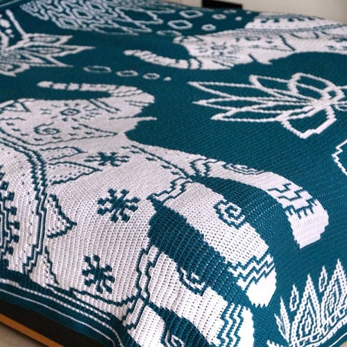 Inspiring India blanket crochet kit - with Digital Pattern-3