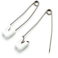 Prym Nappy Pins Stainless Steel 55 mm White-2