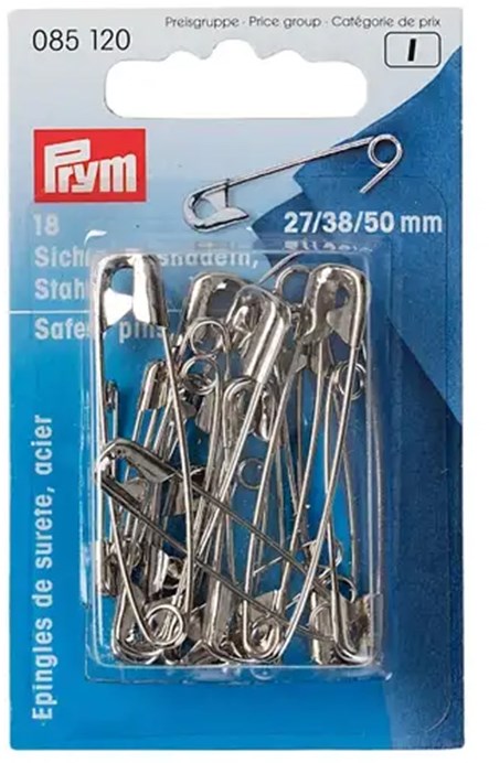 Safety Nappy pins PRYM 55mm