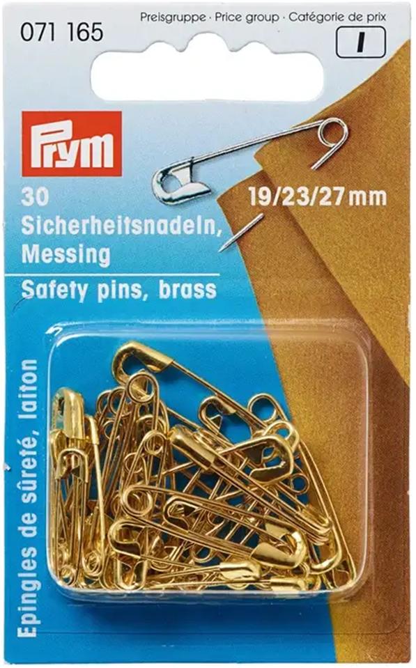 Prym Safety Pins No. 3/0-1 Gold-Colored 