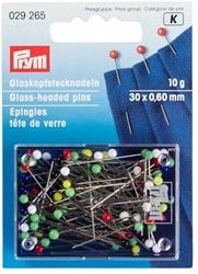 Prym Glass Head Pins Silver