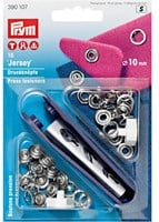 Prym No-Sew Snap Fasteners Jersey Prong Ring 10 mm 01 Silver