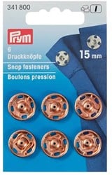 Prym Sew-On Snap Fastener Rose Gold