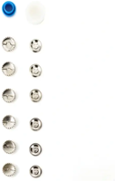 Prym Cover Buttons with Mold Silver 15 mm-2
