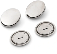 Prym Cover Buttons Without Mold Silver 29 mm-2
