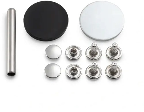 Prym Hollow Rivets for Material Thickness 4 - 6 mm Silver-2