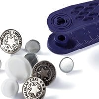 Prym Jeans Buttons 01 American Star Antique Silver 17 mm-3