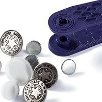 Prym Jeans Buttons 02 Art Deco Old Iron 20 mm-3