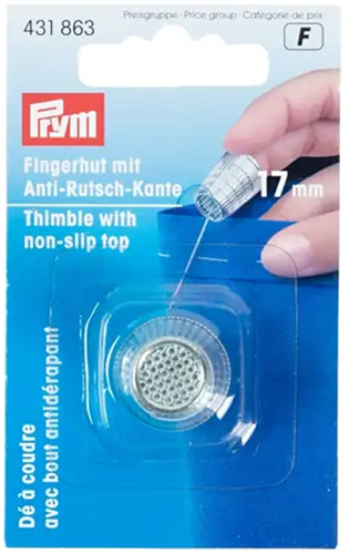 Prym Thimble Die-Cast Zinc Silver 17mm