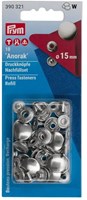 Prym Refill No-Sew Snap Fasteners 15mm 01 Silver