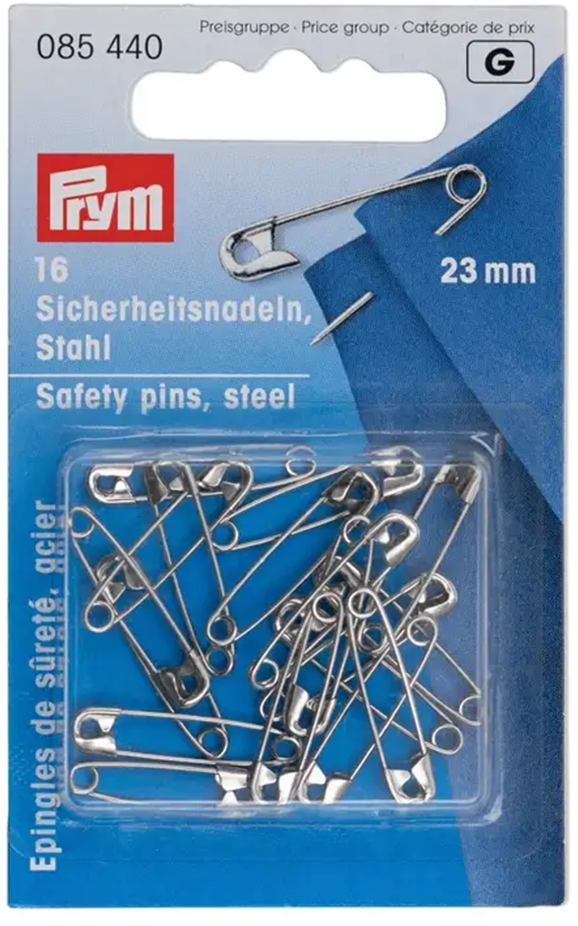 Prym Safety Pins Steel No. 2/0 Silver