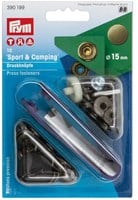 Prym No-Sew Snap Fasteners Sport & Camping 15mm 01 Antique Brass