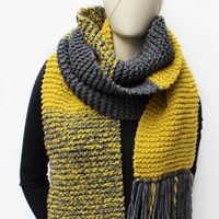 Knitting pattern Essentials Big scarf