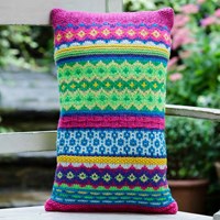 Knitting Pattern Stylecraft Special DK No. F005 Fair Isle Cushion