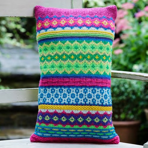 Knitting Pattern Stylecraft Special DK No. F005 Fair Isle Cushion