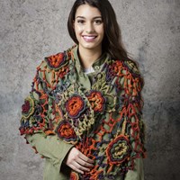 Crochet Pattern Stylecraft Cabaret DK No. F020 Shawl