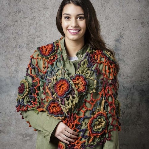 Crochet Pattern Stylecraft Cabaret DK No. F020 Shawl