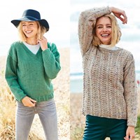 Knitting Pattern Stylecraft Special Aran With Wool No. F082 Sweaters