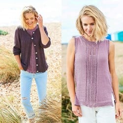 Knitting Pattern Stylecraft Naturals - Organic Cotton DK No. F092 Twinset