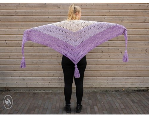 Crochet Pattern Cosy Fine Faded Shawl-2