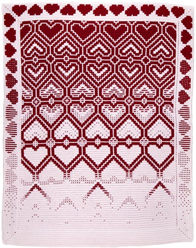 Anneke den Outer - Fading Hearts Mozaïek Garenpakket -  Exclusief Patroon