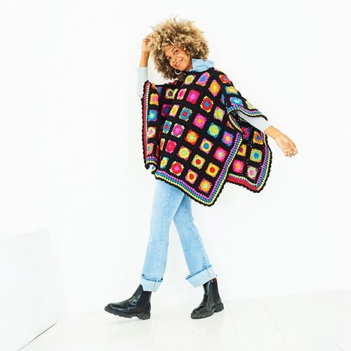 Stylecraft MAL Festival Poncho in DK Crochet Kit-2