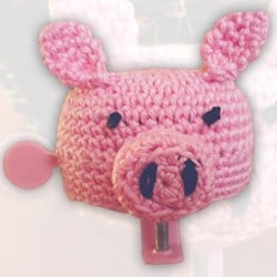 Crochet pattern bicycle bell cover