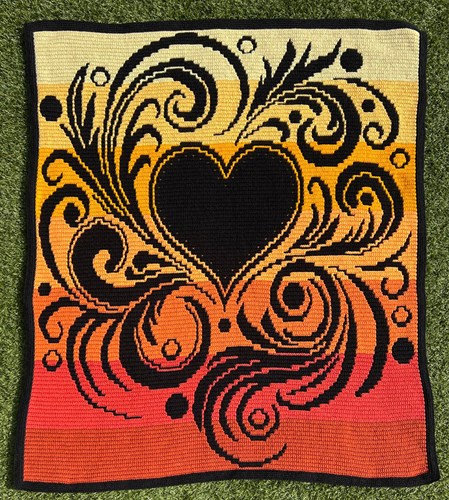 Lovely Blanket Fire Crochet Kit - Anke Wintermans