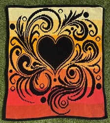 Lovely Blanket Fire Yarn & Crochet Kit - Anke Wintermans