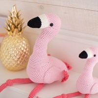 Crochet Pattern Mixed Up Flamingo