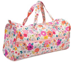 Knitting Bag Floral Garden Pink