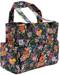 Craft Bag Floral Garden Teal