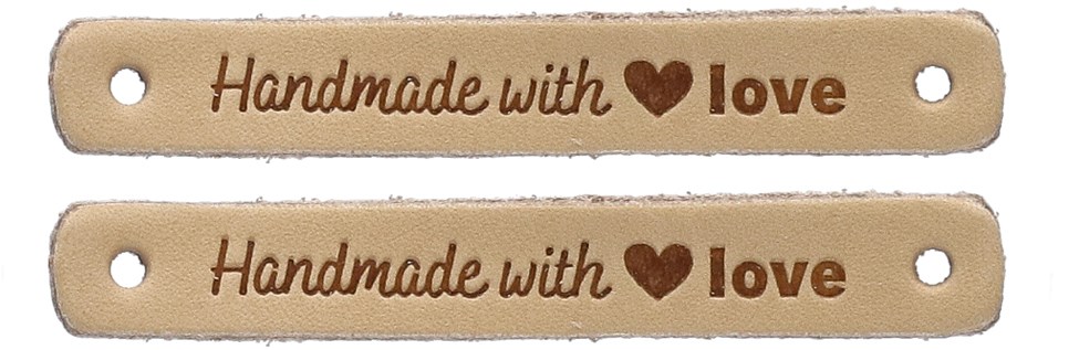  LIGHTAOTAO 100pcs Handmade Label Leather Tags for