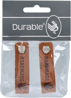 Durable Leather Label Handmade with Screw (2 pieces) 004 Dark Brown