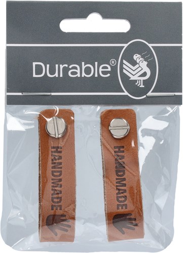 Durable Leather Label Handmade with Screw (2 pieces) 004 Dark Brown