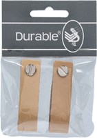 Durable Leather Label Blank with Screw (2 pieces) 001 Light Brown