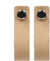 Durable Leather Label Blank with Screw (2 pieces) 001 Light Brown-2