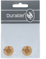 Durable Leather Label Knitting Round (2 pieces) 001 Light Brown