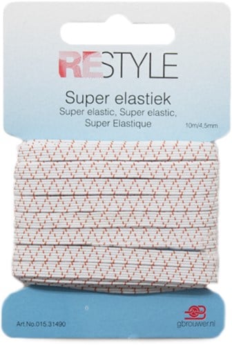 Restyle Standard Elastic 10/4,5mm white