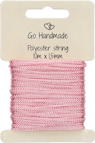 Go Handmade Polyester Cord 4 Pink
