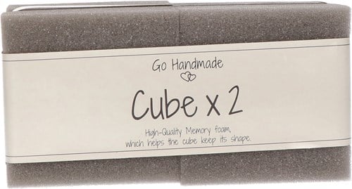 Go Handmade Memory Foam Cube 8 x 8 cm (2 pieces)