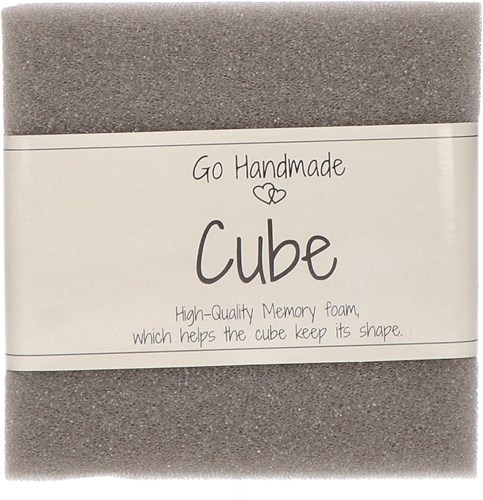 Go Handmade Memory Foam Cube 12.5 x 12.5 cm