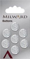 Milward Mother of Pearl Button White Shiny 13mm (7 pieces)