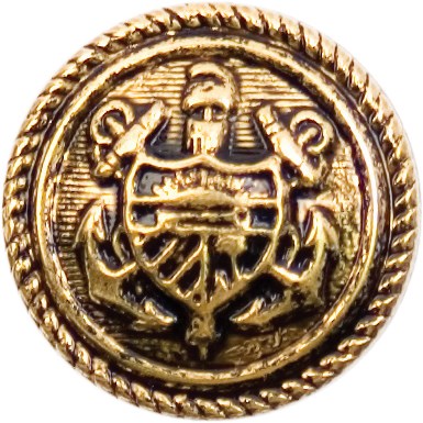 Milward Cuff Button Gold 15mm (4 pieces)-2