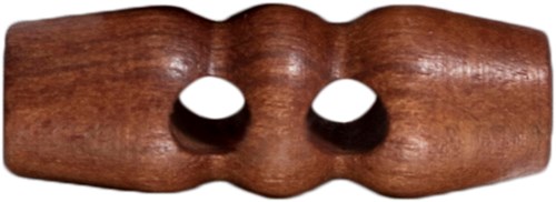 Milward Toggle Button Plain Wood 29mm (4 pieces)-2