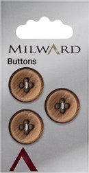 Milward Wooden Button 17mm (3 pieces)