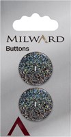 Milward Glitter Button 22mm (2 pieces)