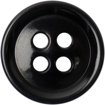 Milward Button Shiny Dark Blue 14mm (6 pieces)-2